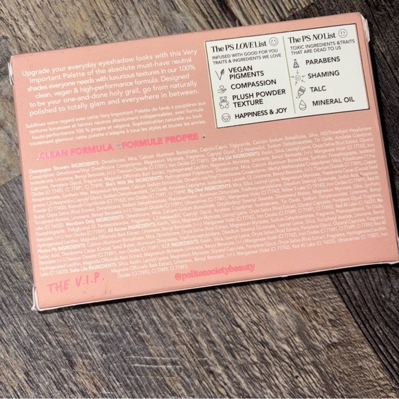 NWT Polite Society Eyeshadow Palette The VIP (Very Important Palette) NEW - Picture 6 of 10